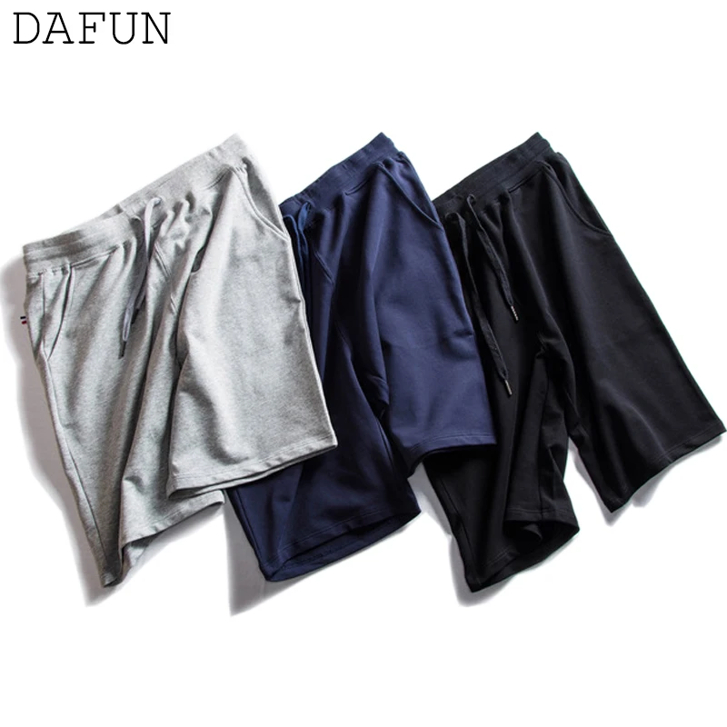 Качественный хлопок трикотажные шорты для бега Короткие штаны Спортивная одежда шорты Лето Обычная Рубашки домашние плюс Размеры Для мужчин шорты мужские
