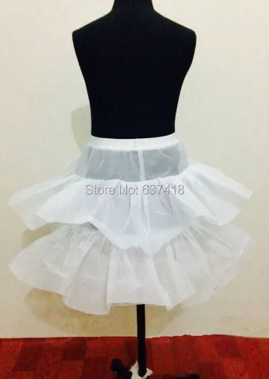 Короткая юбка с кринолином для девочек, Нижняя юбка для детей, 1 обруч, Jupon Enfant, рокабилли