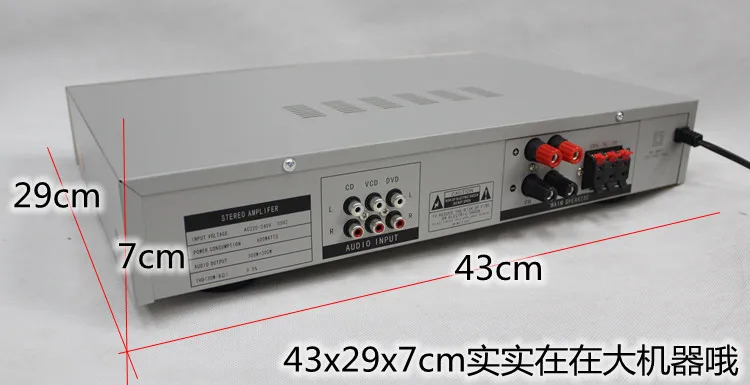 V 01 Bluetooth усилитель 120 Вт * 2 HIFI Цифровой караоке домашний theadio аудио со светодиодным