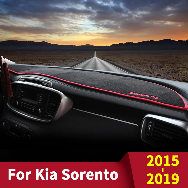 Для KIA Sorento Prime 2015 2016 2017 2018 2019 UM накладка на приборную панель автомобиля коврик для