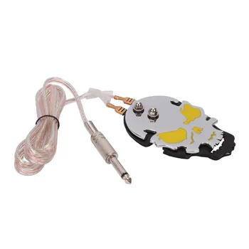 

Yellow Skull New Pro Mini Tattoo Foot Pedal Control Footswitch Switch for Tattoo Machine Kit Power Supply Body Art Accessories