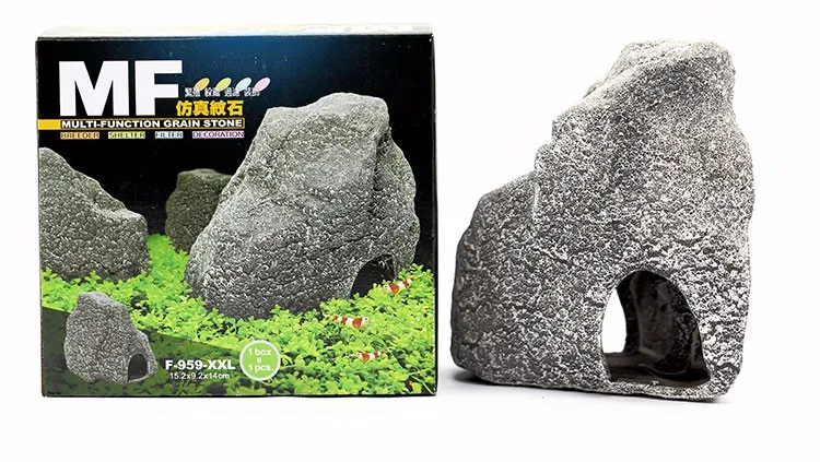 Керамическая имитация аквариума, камень, креветка цихильд, скрывающаяся пещера, укрытие, каменный аквариум, украшение, разведение 959
