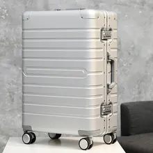 100 алюминий дорожного чемодана TAS замок spinner бизнес тележка для багажа на колесах чехол на колесе