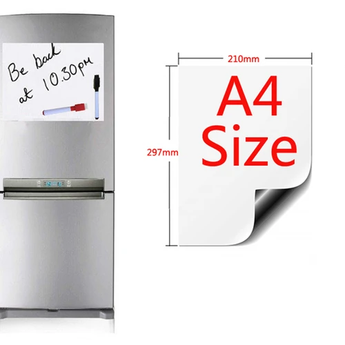 A4 Size 210mmx297mm Magnetic Whiteboard Fridge Magnets Presentation Boards Home Kitchen Message Boards Writing Sticker Pakistan