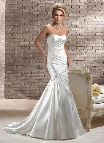 Elegant Beautiful Bridal Mermaid white Wedding dresses custom made all size &amp color+MDPR-1599 | Свадьбы и торжества