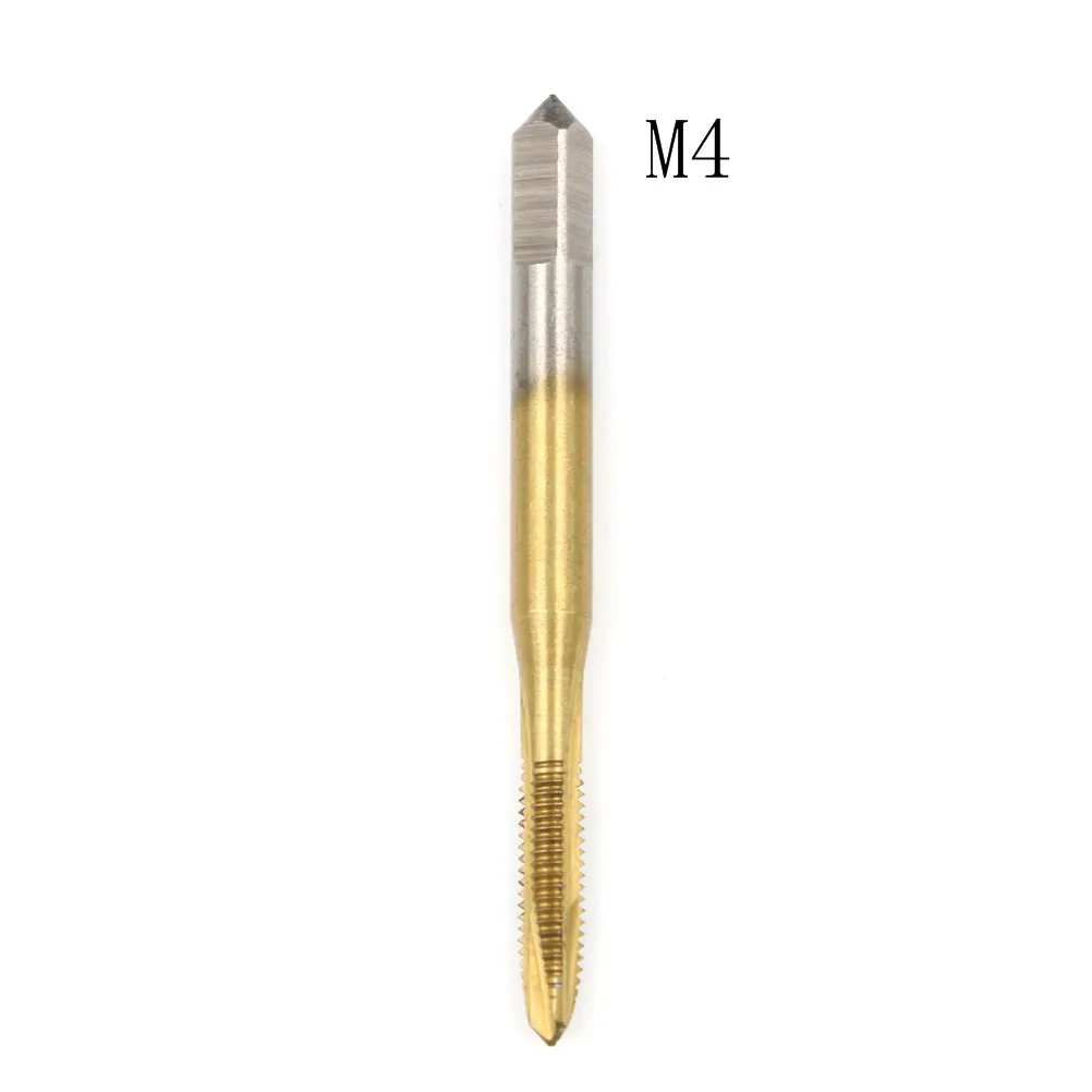 M2/M2.5/M3/M3.5/M4/M5 спиральная точка HSS титановый станок правый кран сверла Резьбовая пробка ручки краны