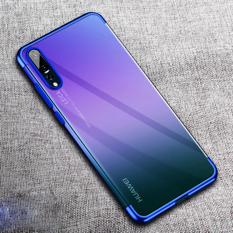 Роскошный мягкий чехол с Покрытием s для huawei Honor 9X Pro 8A 8C 8X Lite Nova4 3i P30 P20 Pro Lite чехол прозрачный чехол Бампер Conque