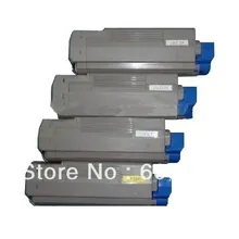 Заводская распродажа совместим для OKI 5850 цветной тонер для копировального аппарата картридж используется для OKI C5850/5950, BK/C/M/Y 4 шт./лот Премиум-качества