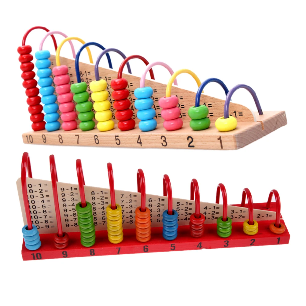 

Early Educational Counting Beads Abacus Maths Toy Colorful Wooden Bead Blocks Kids Learning Children Learning Birthday Gift Toys