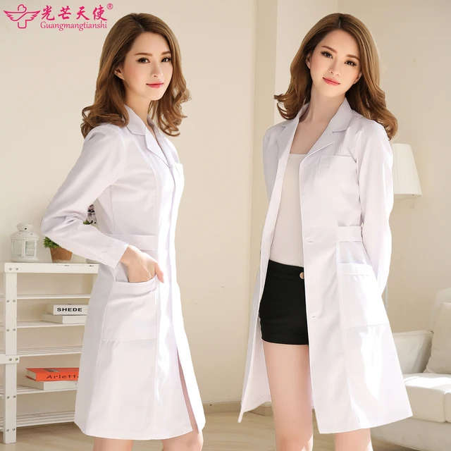 Surgical clothing White coat long sleeve medical clothing washable and