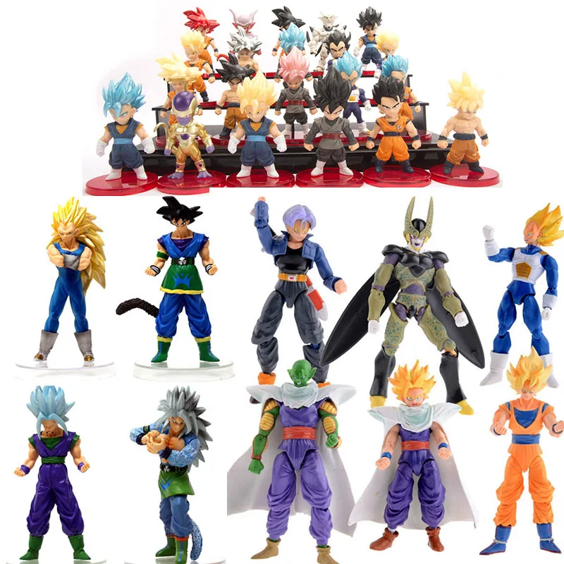 Горячая Dragon Ball Z Goku Fighers фигурка супер сайяна набор игрушек аниме Dragon Ball trunks Zamasu Son Gohan trunks Подарочные игрушки для детей