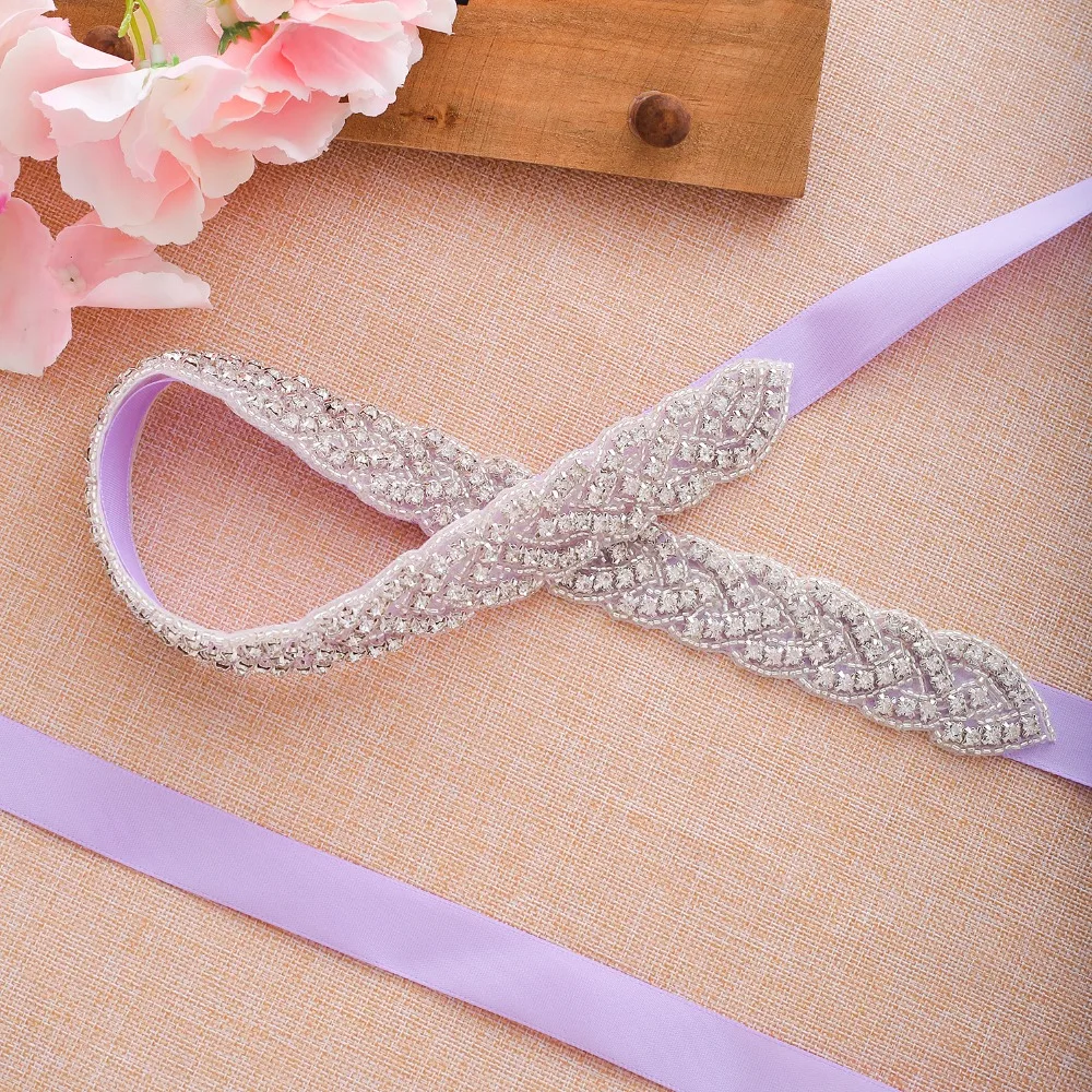 Rhinestones Wedding Dress Belt Sliver Crystal Bridal Sash Diamond Bridal Belt For Women J116S Rhinestones Wedding Dress Belt Sliver Crystal Bridal Sash Diamond Bridal Belt For Women J116S