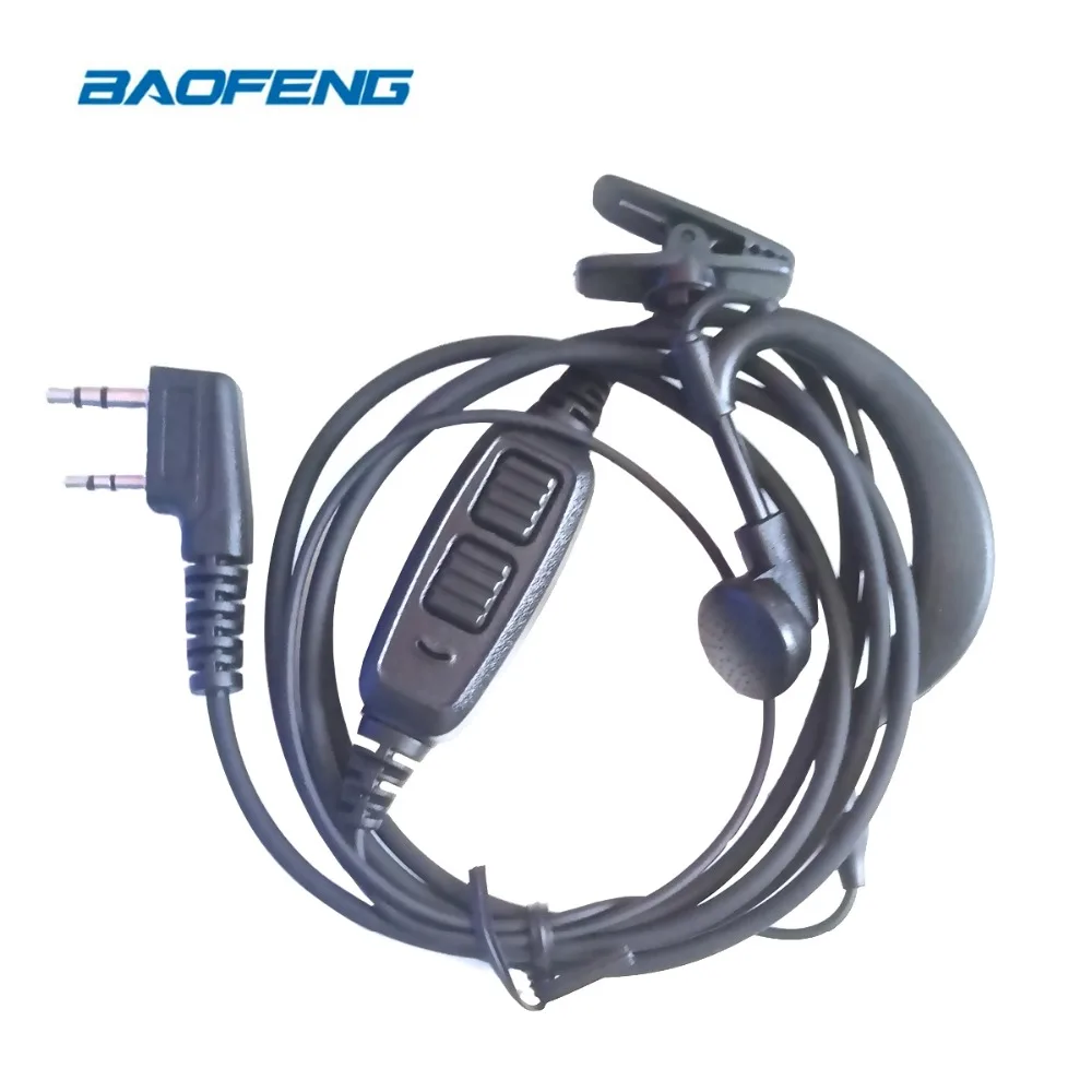 Baofeng UV-82, оригинальные наушники, двойные PTT портативные рации, наушники для UV 82, радиостанции с микрофоном, наушник для UV82 радио