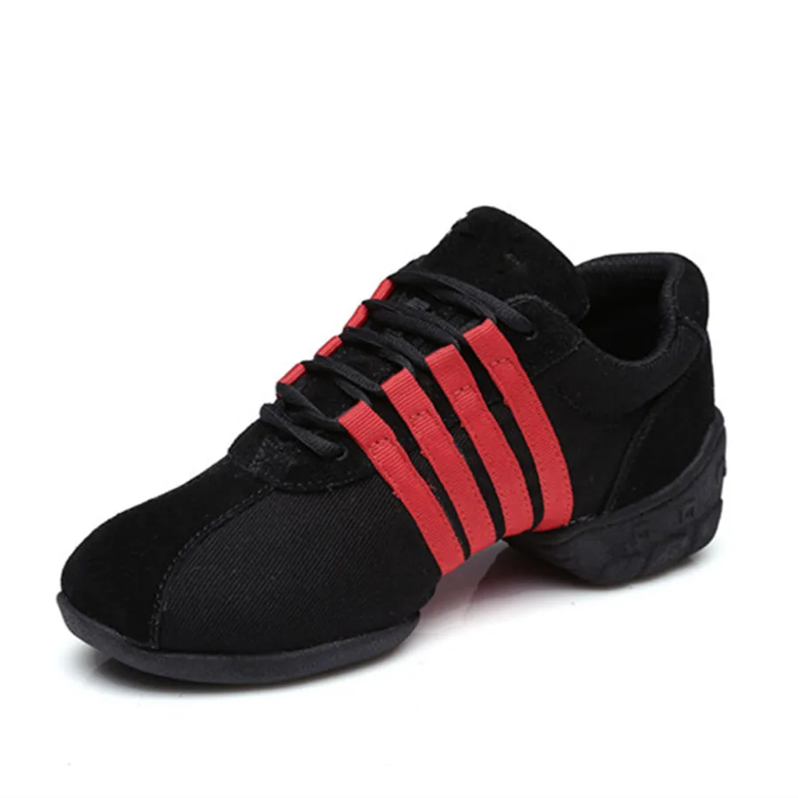 Buy Black+Red Mesh Dance Sneakers Woman Jazz Shoes