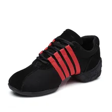 Black+Red Mesh Dance Sneakers Woman Jazz Shoes Zapatilla De Deporte Free Shipping