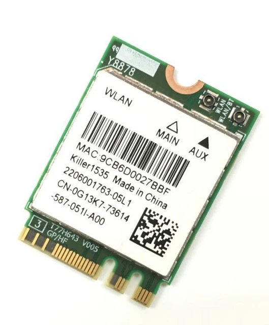 Wi Fi карта 2 в 1 1535 A/b/g/n/ac + Bluetooth 802 11 802.11ac 4 Мбит/с|killer wireless|wifi cardkiller |