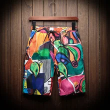 Мужские шорты для бега, новые летние пляжные шорты, мужские быстросохнущие повседневные шорты, мужские свободные шорты с эластичной резинкой на талии, Размер 6XL