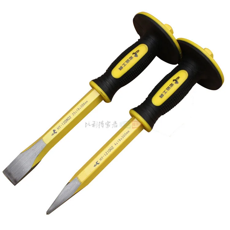 HOLD tool 12 inch color handle sharp chisel flat chisel tip punch