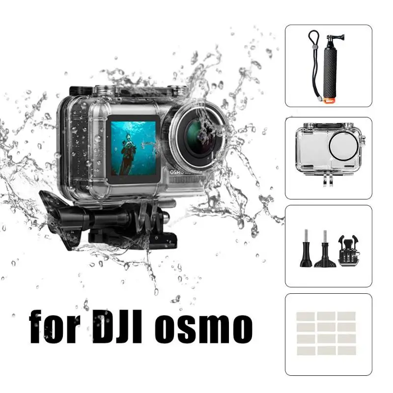 6 шт. водонепроницаемый корпус плавающая рукоятка длинный винт для DJI OSMO Action