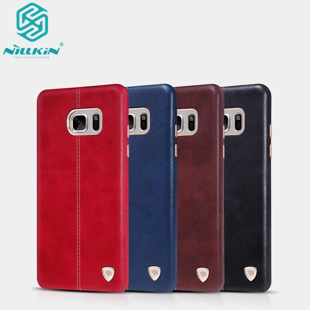 

Original Nillkin Englon cover for Samsung Galaxy Note FE Fan Edition case luxury PU Leather Vintage back cover phone cases