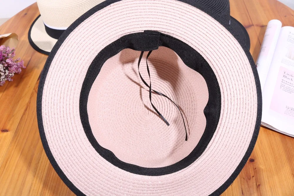 Женская летняя пляжная кепка от солнца, новинка, брендовая соломенная ...