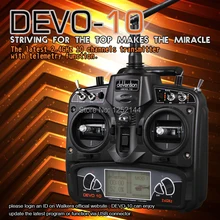 Новая цена продвижения Walkera DEVO 10 10CH 2,4 Ghz телеметрическая Функция Радио система передатчика+ RX1002 приемник