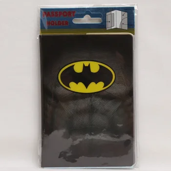 

2D Design New cool cartoon passport holders for boy, men travel passport cover, pvc leather-batman