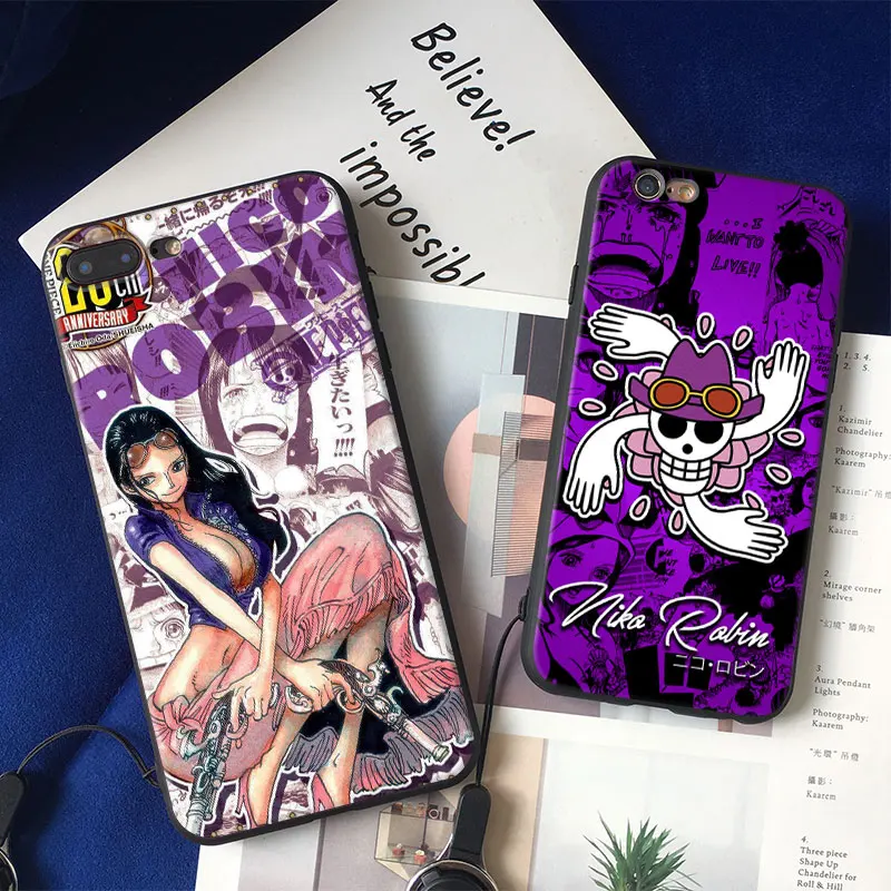 

One Piece Nico Robin Anime soft silicone TPU Phone Case cover Shell For Apple iPhone 5 5S SE 6 6S 6Plus 6sPlus 7 7Plus 8 8Plus X