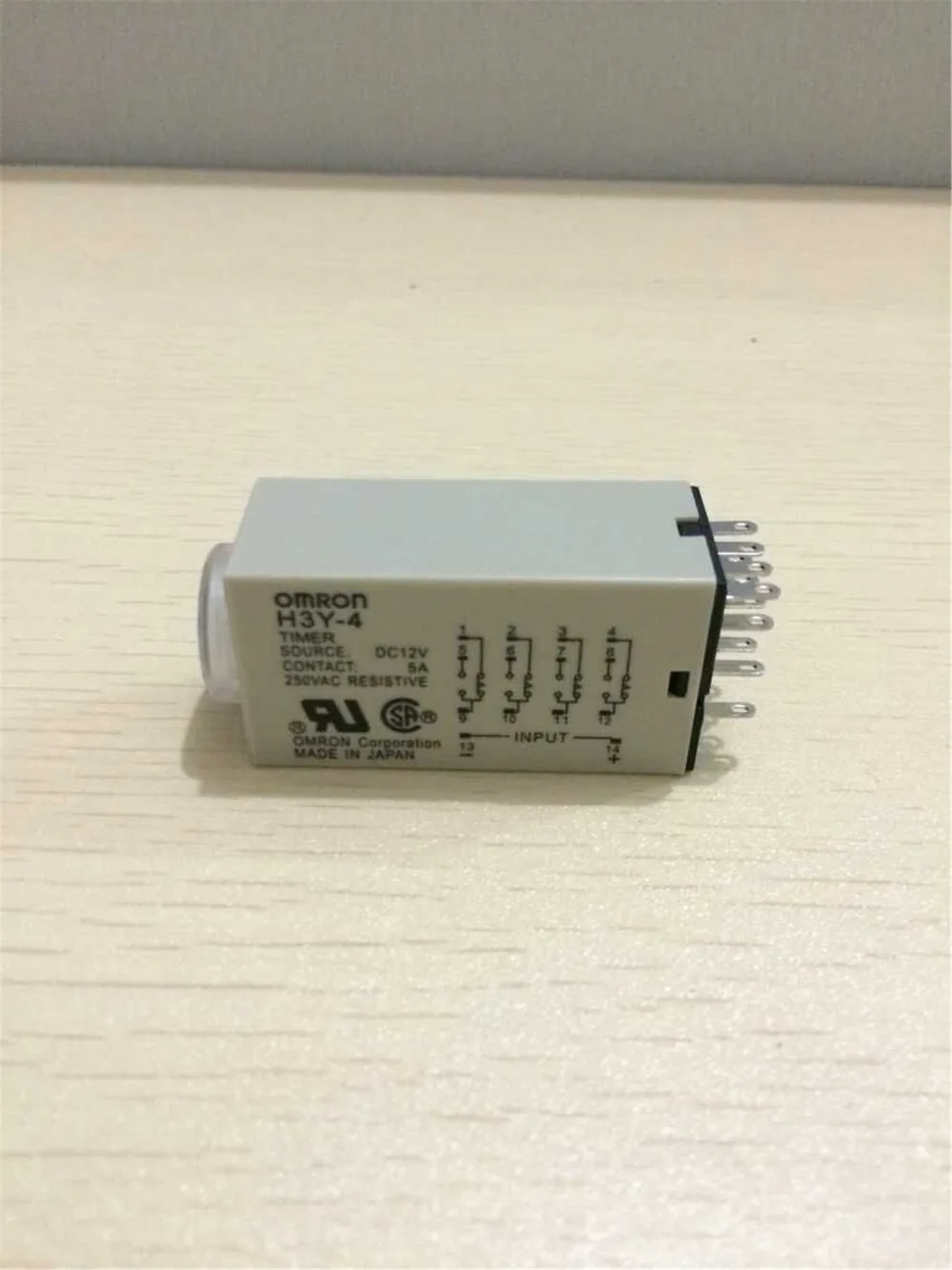 

1pc Mini Time Relay H3Y-4 14 Pin 5A 0-5/10/30/60s Power On Delay Timer 12VDC 24VDC 110VAC 220VAC