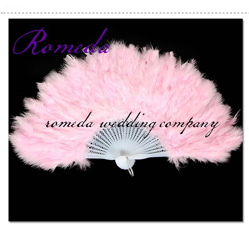 50ks / LOT levná cena Krásný ventilátor na peří pro taneční rekvizity, péřový skládací ventilátor, Svatební ruka Fancy Dress kostým v 7 barvách