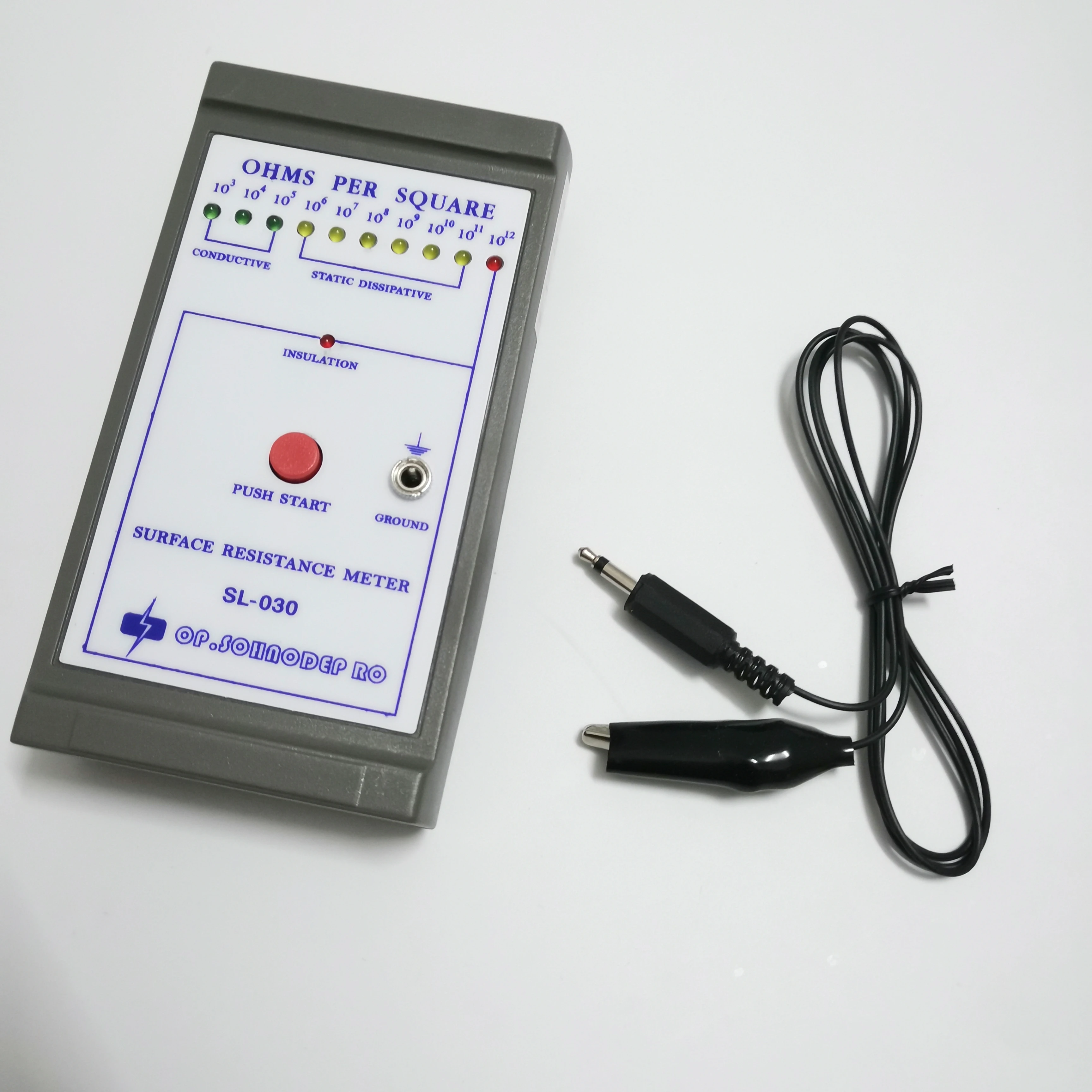 Surface Resistance Resistivity Electrostatic Static Electricity Tester Meter ESD Surface Resistance Resistivity Electrostatic Static Electricity Tester Meter ESD