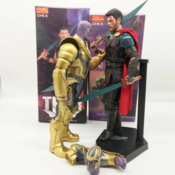 

2 Head Crazy Toys Marvel Avengers 4 Endgame Infinity Gauntlet Thanos Thor Action Figure Model Toy Doll Gift 12inch 30cm