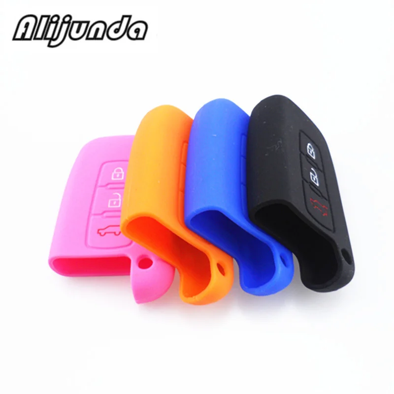 

1pcs Auto Car Silicone Key Case Shell Bag For Hyundai New Sonata IX35 Smart key 3 buttons