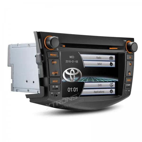 Top 7" Special Car DVD for Toyota RAV4 2006-2012 with Toyota Original User Interface/Appearance & Android Mirror Link Support 1