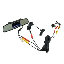 Assistência de Estacionamento Universal Sistema de vídeo 4.3 polegadas digital TFT LCD digital monitor + CCD carro 309B 4-LED night vision camera