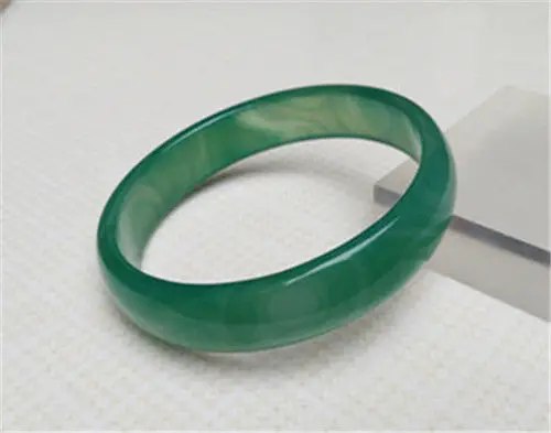 

NEW 100% NATURAL GREEN BOUTIQUE CHALCEDONY CHALCEDONY AGATE JADE BRACELET 69.8MM a 5.19