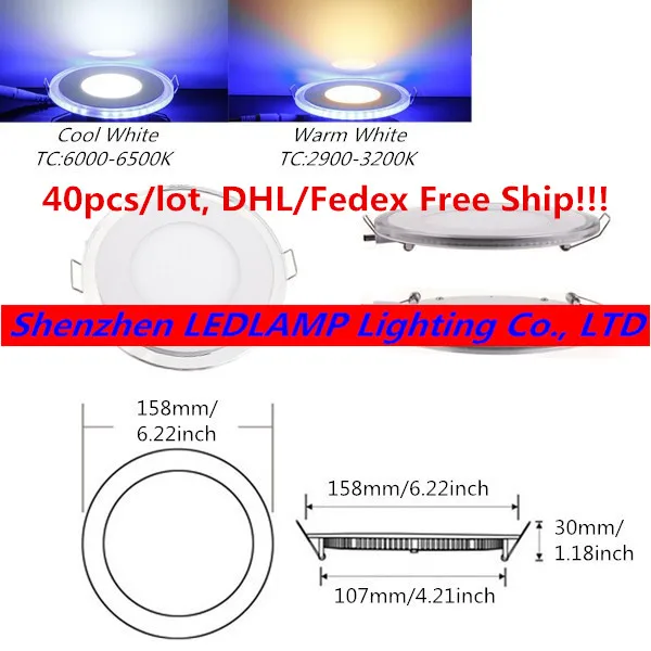 

Fantistastic design Acrylic LED Downlight Ceiling Spot Down Light with side lighting AC85-265V Recessed Ultra thin LED Downlight