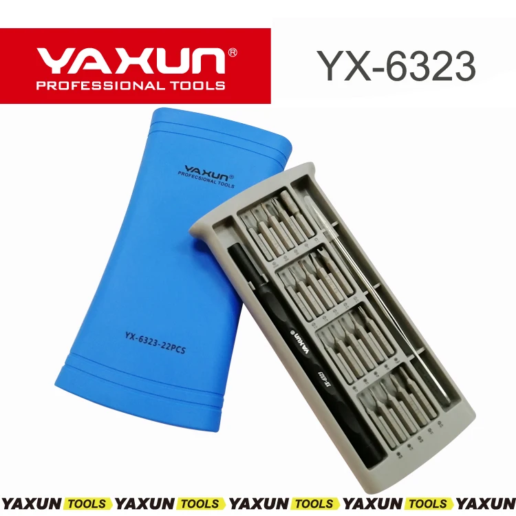 

YAXUN YX6323 Mobile Phone Repair Tool Kit 22 in 1 Precision Screwdriver Bit Set For iPhone X/8G/7G/Samsung/Huawei/LG...