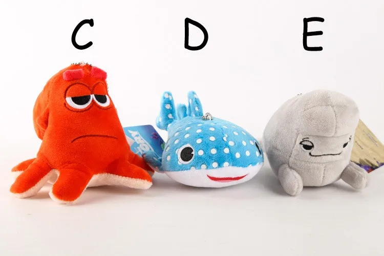 13 см 5 стилей поиска герой Nemo Plush Toys чучела с изображениями из мультфильма «В поисках Немо Мягкая Подвеска для ключей кукла