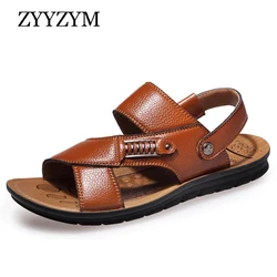 Zyyzym Sandalias de Hombre 2019 Verano Venta Caliente de Cuero Clásico de Moda Zapatillas Sandalias Hombre Antideslizante Hombres Zapatos de Playa Más Tamaño 38-48 Zyyzym Sandalias de Hombre 2019 Verano Venta Caliente de Cuero Clásico de Moda Zapatillas Sandalias Hombre Antideslizante Hombres Zapatos de Playa Más Tamaño 38-48