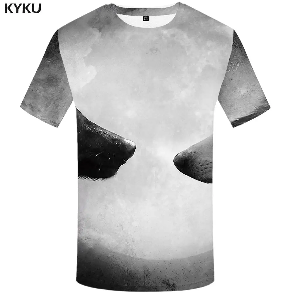 KYKU Skull Футболка мужская Devil футболка в стиле панк-рок одежда 3d футболка хип-хоп Футболка Повседневная крутая мужская одежда летний топ Homme - Цвет: 3d t shirt 10