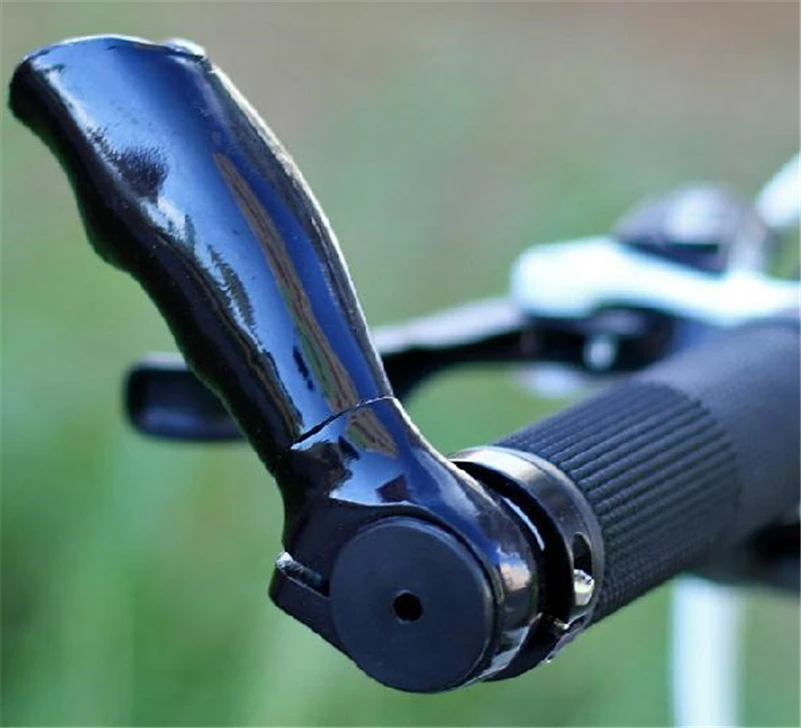 WEST BIKING Aluminum Alloy Horns Black Cycling Bicycle Handlebar Bar End Grip Ultralight Rubber Road Handlebar Grips For Bicycle