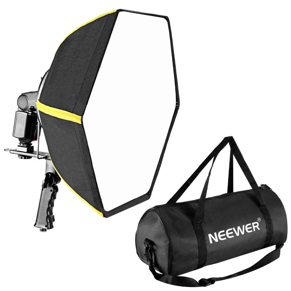 Neewer черный 24 &quot/60 см профессиональный складной шестиугольный софтбокс диффузор +
