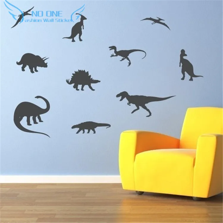 Dinosaur Wall Decal Set of 10 Dinosaur Wall Sticker Nursery Wall