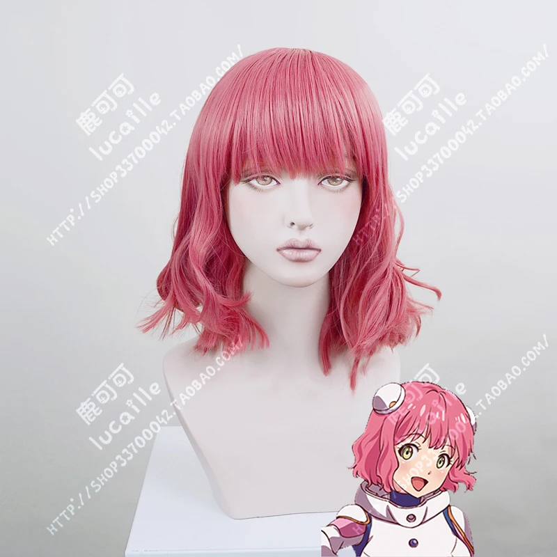 

Anime Astra Lost in Space Aries Spring Cosplay Wig Sakura Pink Heat Resistant Synthetic Hair Wigs + Wig Cap