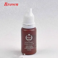 Горячая 2 шт./лот коричневая Татуировка Перманентный макияж чернила пигмент поставка роторная татуировка бровей пигмент губ