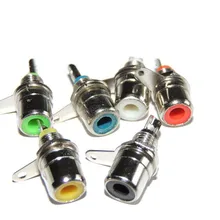 100 шт металлический женский усилитель RCA Jack шасси крепление разъем