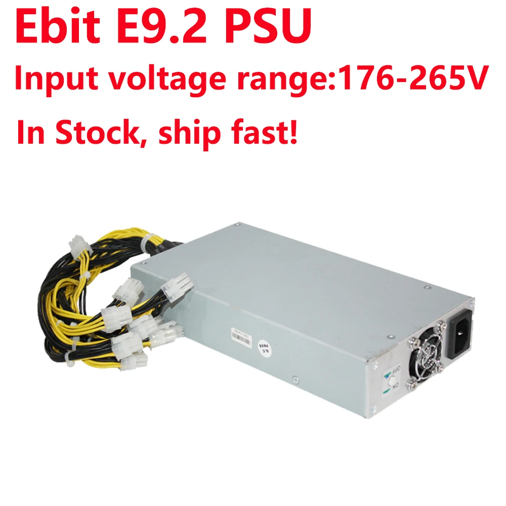 Ebit блок питания 6PIN* 10 E9.2 PSU 1800 w блок питания 176-265 V для Ebit E9+ Биткойн Майнер уже в продаже