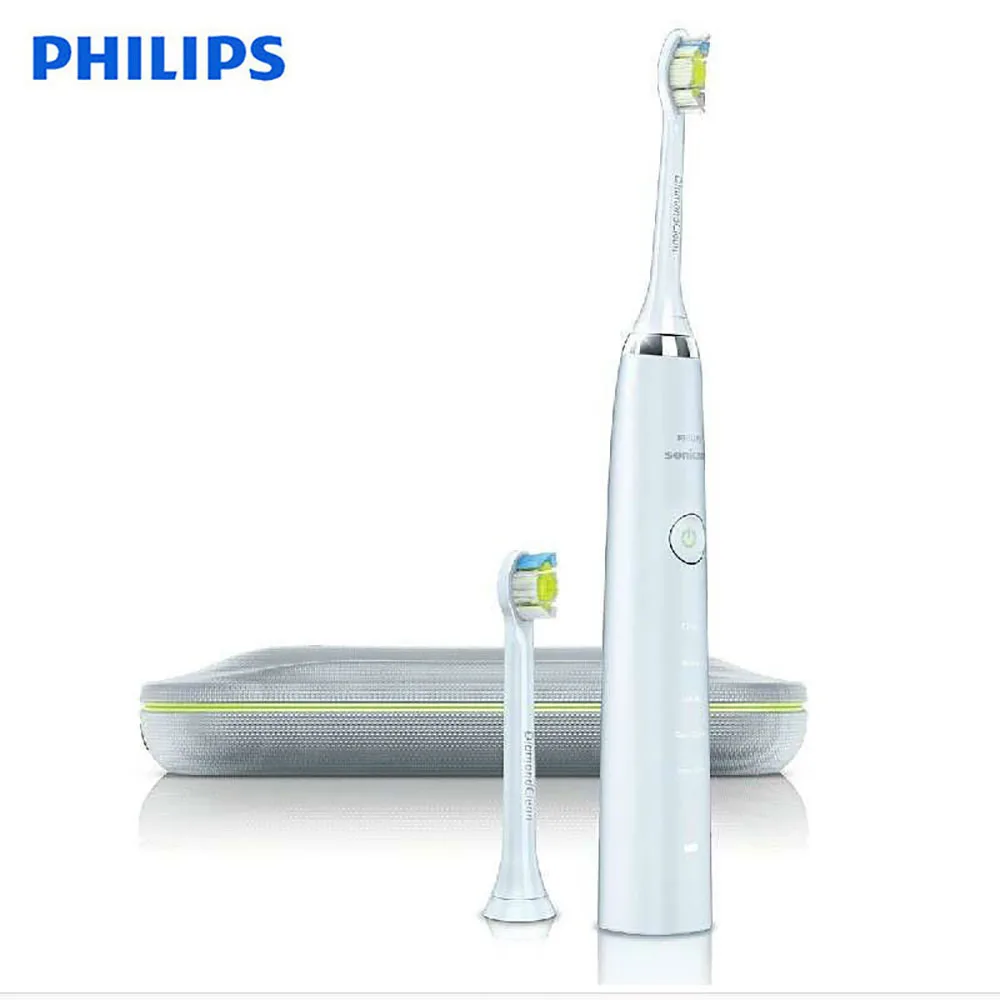 Электрическая зубная щетка Philips HX9322/04 Diamond White с 31000 beats/m USB перезаряжаемая звуковая вибрация для воды для взрослых