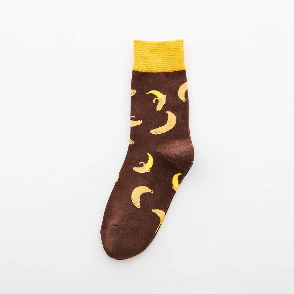 1 пара новых хлопковых женских носков, цветные забавные носки с рисунками фруктов и животных для девочек, милые винтажные весенне-летние носки kawaii - Цвет: 6